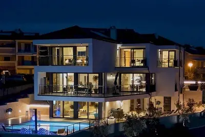 The Grand View Villa***** with a heated pool, gym & wellness zone on Krk