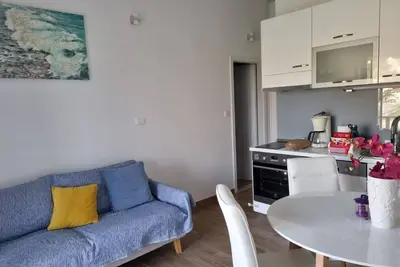 Appartement d'une chambre avec la terrasse et la vue sur le mer Postira, Brac (A-727-a)