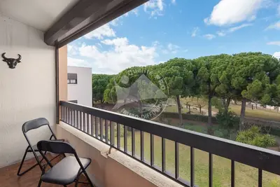 As23038 - Studio cabine vue sur Parc avec box