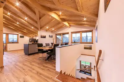 Image de Vacation apartment Alpenblick 120sqm, 2- 6 persons, 2 bedrooms, bath/Wc, additional Wc, balcony