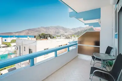 Image de Maison de vacances 'Olympus Tilos Apt Twin B1' avec vue sur la mer, Wi-Fi et climatisation