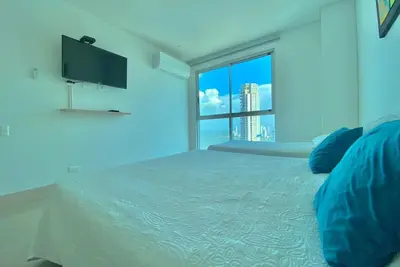 Image de Ocean view from 32nd floor: Furnished apartment in Cartagena