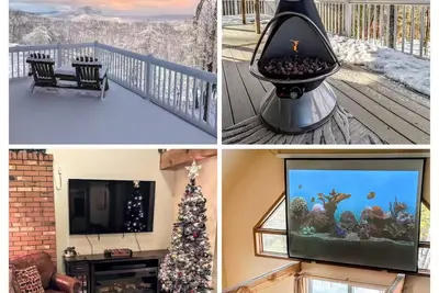 Image de Tranquil Mountain Views, Very Close to Beach, Fireplace at Hygge Hut Getaway
