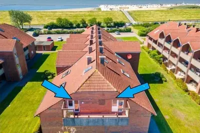 Moderne Ferienwohnung in Direkter Deichlage in Norddeich. 2 Personen + Kleinkind