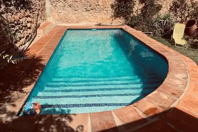 Century-old olive mill has a unique style with open and light spaces