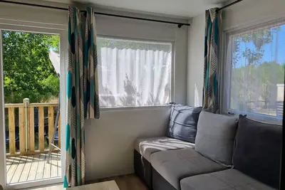 Image de Un bout de paradis 4* en mobil-home premium avec terrasse Xxl &vue sur la pinède