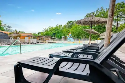 Image de Accès direct plage bassin Arcachon + Mobil-home 6p