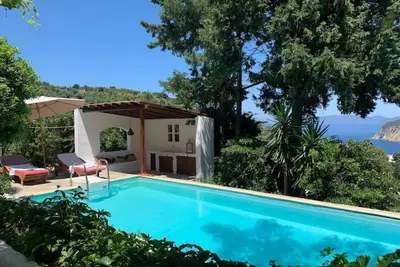 Romantic Lemonia Cottage with Private Pool & Sea View