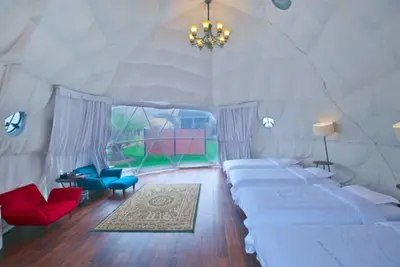 Image de 7m dome tent  30 square meters villa house with  / Sambu-gun Chiba