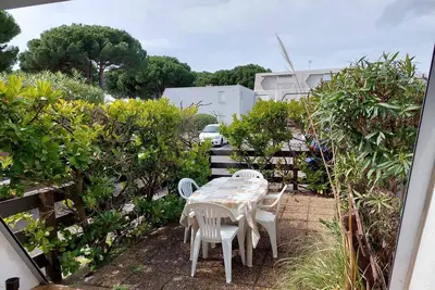 Image de Studio double cabine Rdj avec loggia et jardinet, parking privé, 5 pers - La Grande-Motte