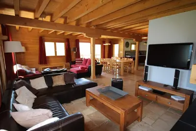 Image de Superbe chalet 12 pers, proche pistes, sauna, animaux, parking