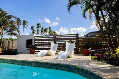 Caribbean Backyard House with Private Pool
