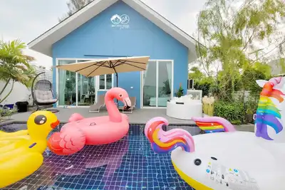 Image de villa private pool and jacuzzi, 5 min from the beach!