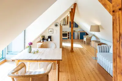 Image de Appartement-Nussspeicher-Vue sur la rivière-Salle de bain privée séparée