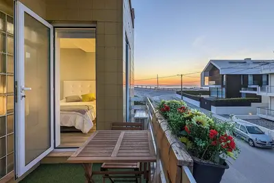 Image de Appartement 'Costa Nova Ocean View' avec vue sur la mer, Wi-Fi et climatisation