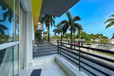 Image de Apto confortável e estiloso com wi-fi a beira mar