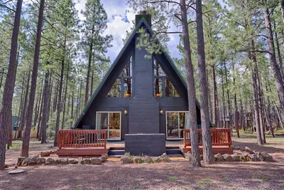 modern • family friendly • A Frame In The Pines