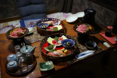 Image de Enjoy Nanki with 2 meals☆River Fun★Sea Fun★Mountain Fun★Sightseeing Tour★Sushi. Tempura. Sashimi Cuisine ★Guesthouse Rengeen