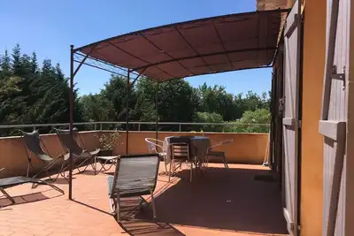 Image de Apartment with large terrace, calm and nature