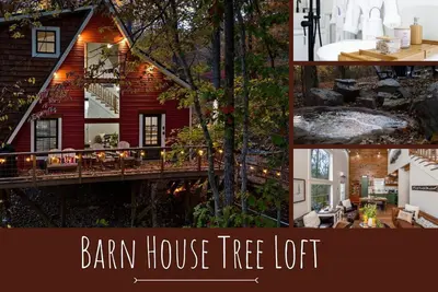 Image de Couples Tree Loft  Rock Hot Tub Buffalo River