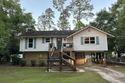 Updated home with water access and boat lift.