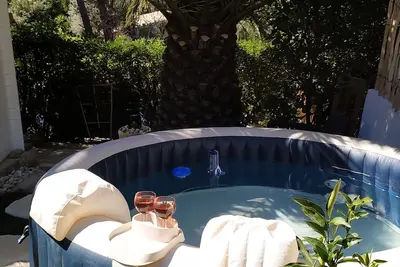 Image de Jacuzzi sous les palmiers et proche des plages à Sanary Sur Mer