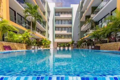 Image de spacious 2 bedrooms in a building close to the beach, with excellent amenities!
