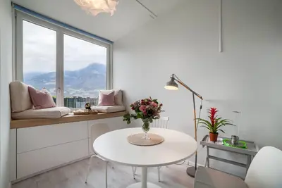Image de Studio \"Nuvola 5th Floor\" avec vue sur les montagnes, balcon et Wi-Fi