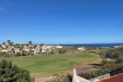 Palm Villa apartment with views over golf course on lovely complex