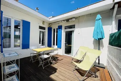 Image de Élégante maisonnette à 230m de la plage avec terrasse, clim, WiFi - idéale 5 pers. , Arcachon