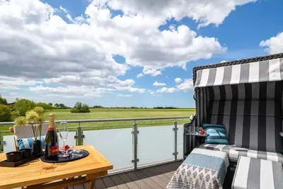 Image de Deichblick - balcony with beach chair, 2 bedrooms, shower