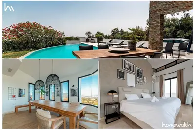 Spectaculaire villa avec piscine à débordement et vue sur la mer, à Ojén