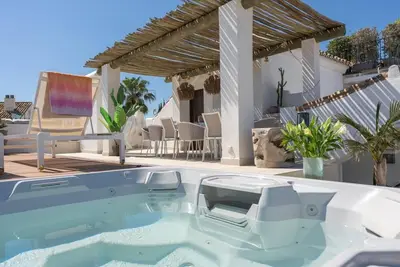 Castiglione luxury beachfront duplex penthouse