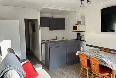 Image de Studio avec Balcon Proche Pistes et Commerces à Tignes