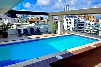 Image de 2br-W/Pool+Gym+Cinema. rooftop. EnsancheNaco