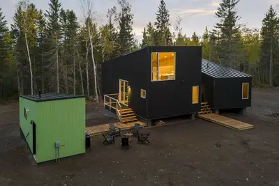 Image de Scandinavian Chalet with Sauna Lutsen - Green