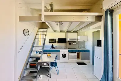 Image de Studio moderne proche plage, climatisé, terrasse, parking inclus - Cap d'Agde