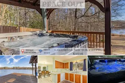 Image de Peaceful Lakefront Home w/ Hot tub, Dock, Firepit, Kayak, Cornhole, Ramp nearby