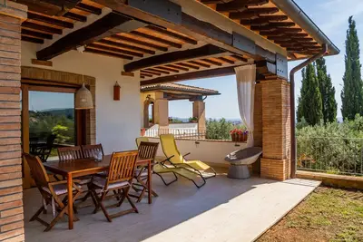 Image de Villa \"Glicine - Colleberto\" avec vue sur la mer, terrasse privée et Wi-Fi