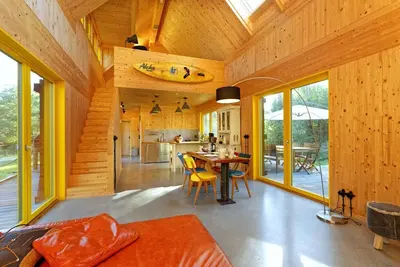 Exclusive, 100 square meter solid wood vacation home for 4 people.
