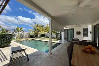 A 5 minutes du centre de Grand Baie, villa 4 chambres avec piscine