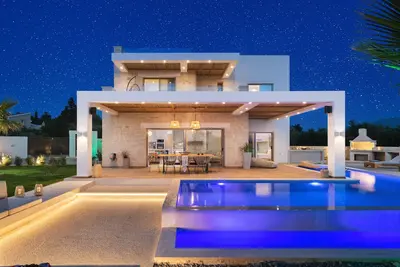 Image de New-build Villa Riza Chania private pool and Roofgarden with jacuzzi