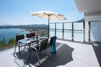 Astounding Corfu Villa | 2 Bedrooms | Villa Clara | Wonderful Sea & Mountain Views | Pirgi