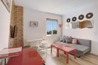 Image de Appartement de vacances \"Hacienda La Extremeña Rock\" avec vue sur la mer, terrasse partagée et Wi-Fi