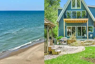 Image de Beautiful Lake Michigan view + Private beach