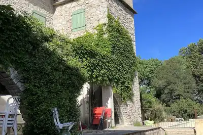 Image de Maison de caractère avec piscine privée dans un grand jardin en  Piémont Cévenol