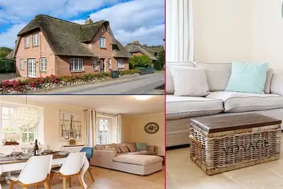 Image de Das Reetgedeckte Ferienhaus Dorftraum Verfügt Über 2 Schlafzimmer und 2 Bäder un