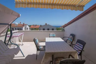 Appartement de deux chambres avec la terrasse Mali Losinj, Losinj (A-21195-a)