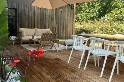 Image de Agréable maison individuelle avec jardin tout près de la Plage