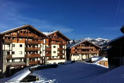 Image de À 100m des pistes de ski, 2ème étage, balcon, télévision, casier à ski, 40m², Morillon